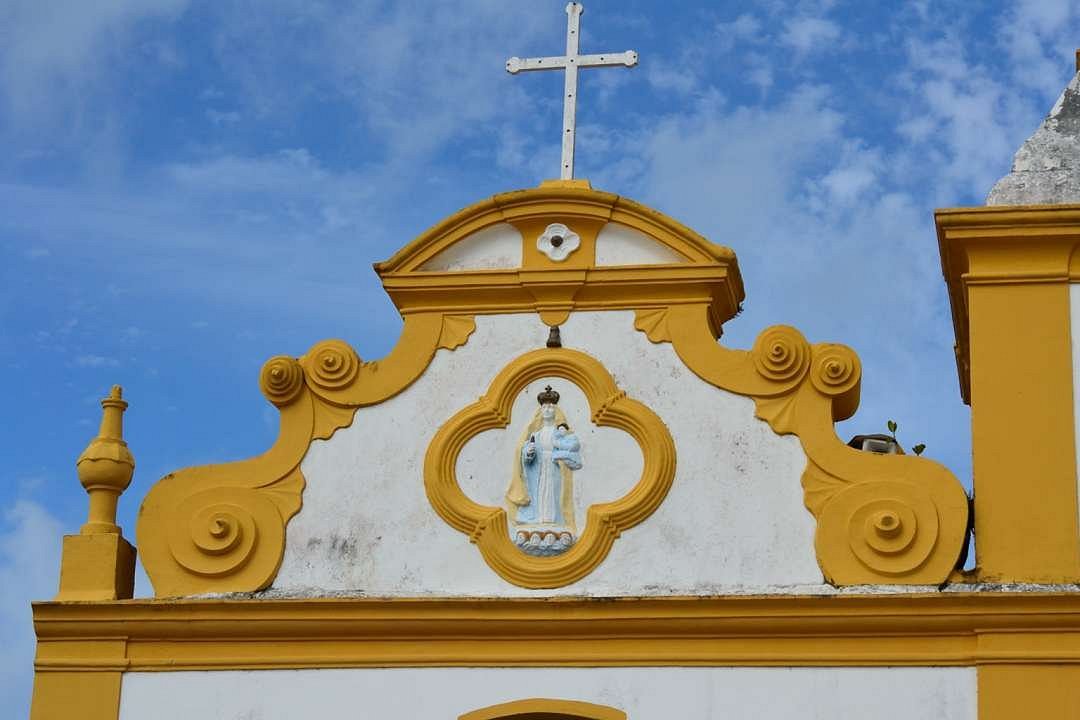 Mirante das Fitas na Praça da Igreja, vista panorâmica de Arraial d'Ajuda